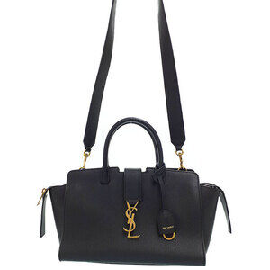 Saint Laurent Downtown YSL leather top handle 2way Crossbody bag